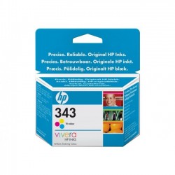 HP 343 - couleurs (cyan, magenta, jaune) - originale - cartouche d'encre